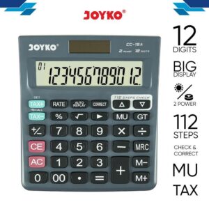 Kalkulator 12 Digit Joyko CC-15A Check & Correct - Alat hitung