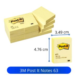 Post it 3M 653 Sticky Notes Paper memo catatan - Stationery