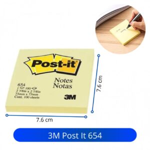 Post it 3M 654 Sticky Notes memo catatan