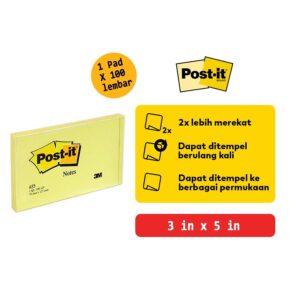 Sticky Notes Post it Paper 3M 655 memo kertas catatan