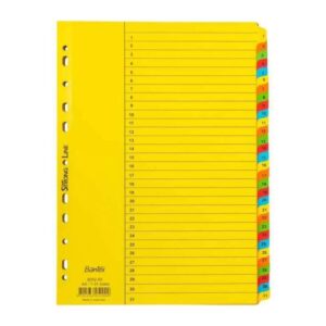 Bantex Pembatas Binder Bantex Cardboard Divider A4 31 Pages 1-31 6052 Bahan Karton Paper