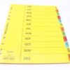 Bantex Pembatas Binder Cardboard Divider A4 12 Pages Jan-Dec 6059 - Gambar 4