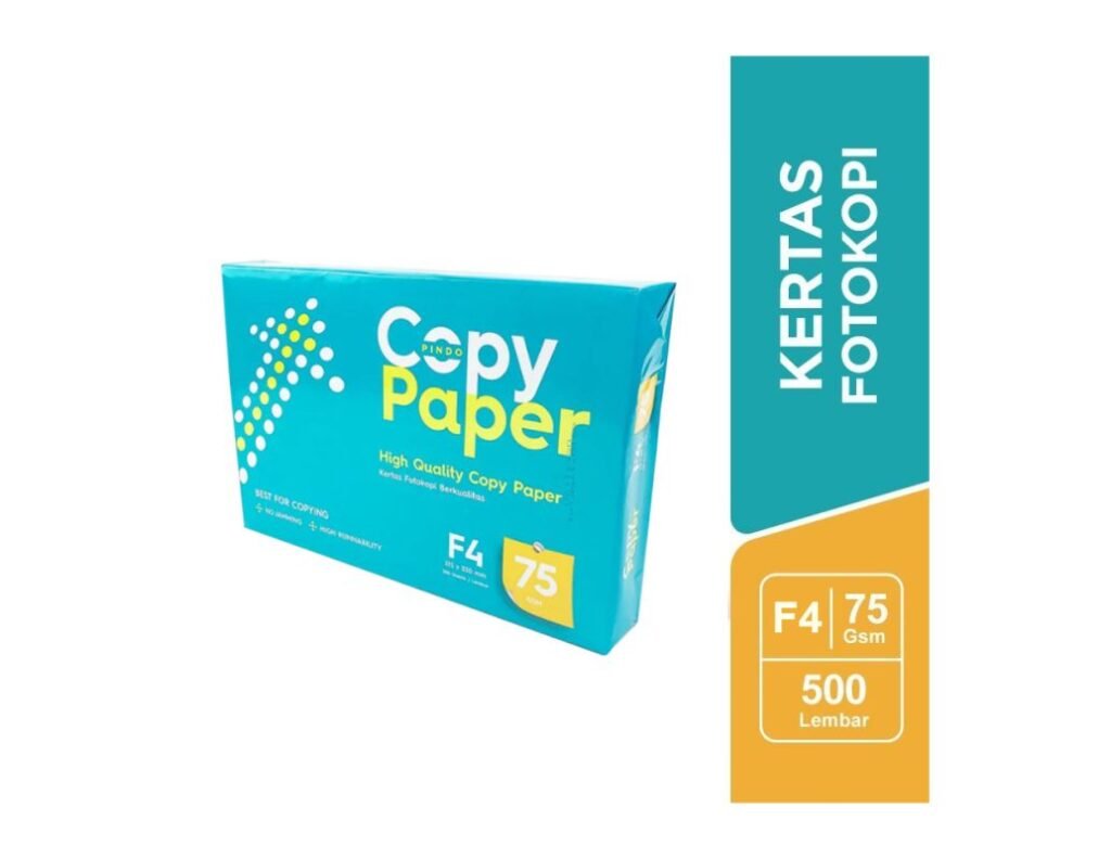 Copy Paper Kertas HVS F4 75 gr ( 1 rim isi 500 lembar ) - JADIKA Stationery