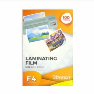 Plastik Laminating F4 100 Micron Amanda Laminating Folio - Plastik untuk Mesin Laminating