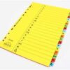 Bantex Cardboard Divider A4 20 Pages A-Z 6043 Pembatas Binder Bantex Bahan Karton - Gambar 3
