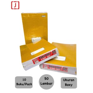 1 Pack Buku Tulis Boxy 50 Lembar Sampul Coklat Ibook (Harga 1 Pack isi 10 buku) Kertas Tebal