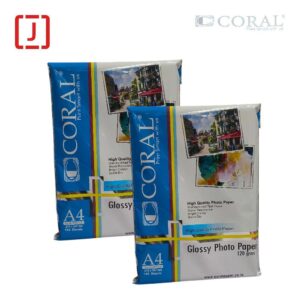 Coral Glossy Paper A4-120 Gr 1 Pack isi 100 Sheets Kertas Foto