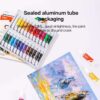 Deli Acrylic Paint / Cat Akrilik 12/24 Warna Kemasan Kotak 12ml EC12 - Gambar 4