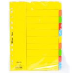 Bantex Cardboard Divider A4 10 Pages 6050 | Pembatas Binder Bantex A4