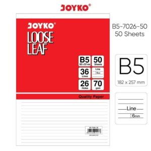Joyko Loose Leaf B57026 Isi 50 Lembar-Bergaris