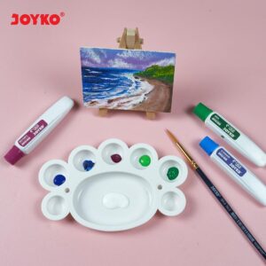 Joyko Palet Lukis Joyko PLT-114 Plastic Palette Putih 14.5 cm x 9.2 cm untuk Seni dan Lukisan