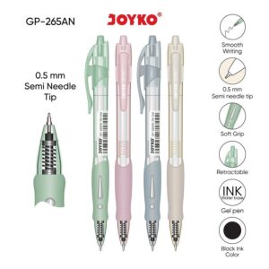 JOYKO Ballpoint Gell GP-265AN Q4 Gel 0.5 mm - Hitam (harga per pcs)