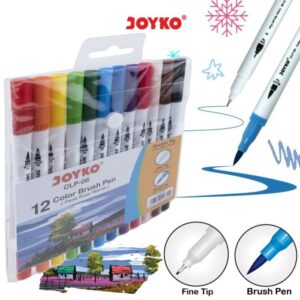Joyko Color Brush Pen Double Tip Set 12 Warna CLP-06