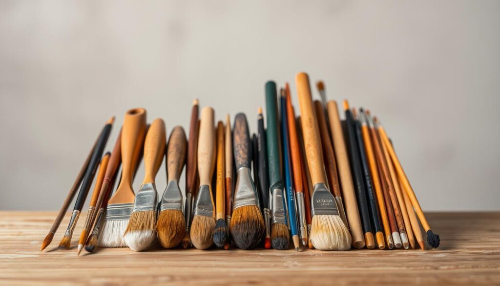 persiapan kuas lukis persiapan kuas lukis